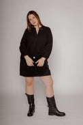 Ls Wren Dress Black Women's Dresses Bibico