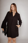 Ls Wren Dress Black Women's Dresses Bibico