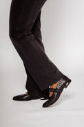 Caty Foulard Black Women's Shoes Flats Homers