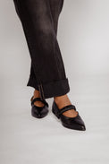 Caty Foulard Black Women's Shoes Flats Homers