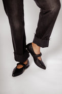 Caty Foulard Black Women's Shoes Flats Homers