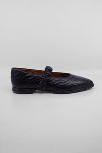 Caty Foulard Black Women's Shoes Flats Homers