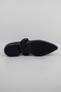 Caty Foulard Black Women's Shoes Flats Homers