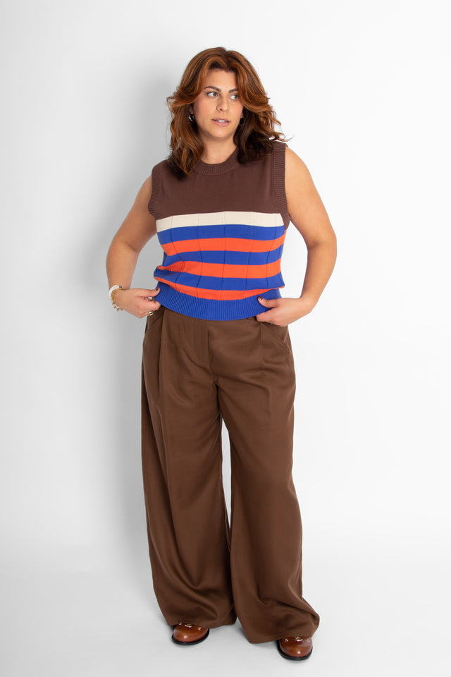 Oak Molly Pant Brown Women's Bottoms Thinking Mu