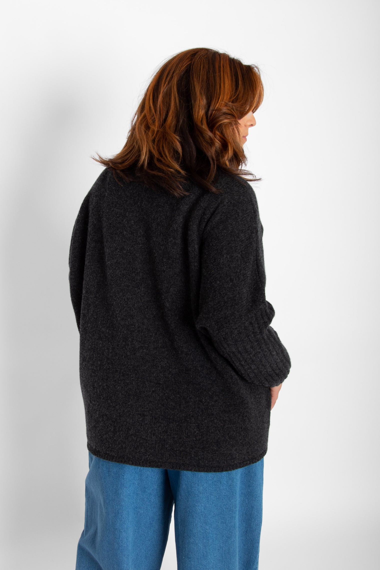 Adela Jumper Charcoal Women's Tops Bibico