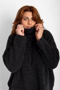 Adela Jumper Charcoal Women's Tops Bibico
