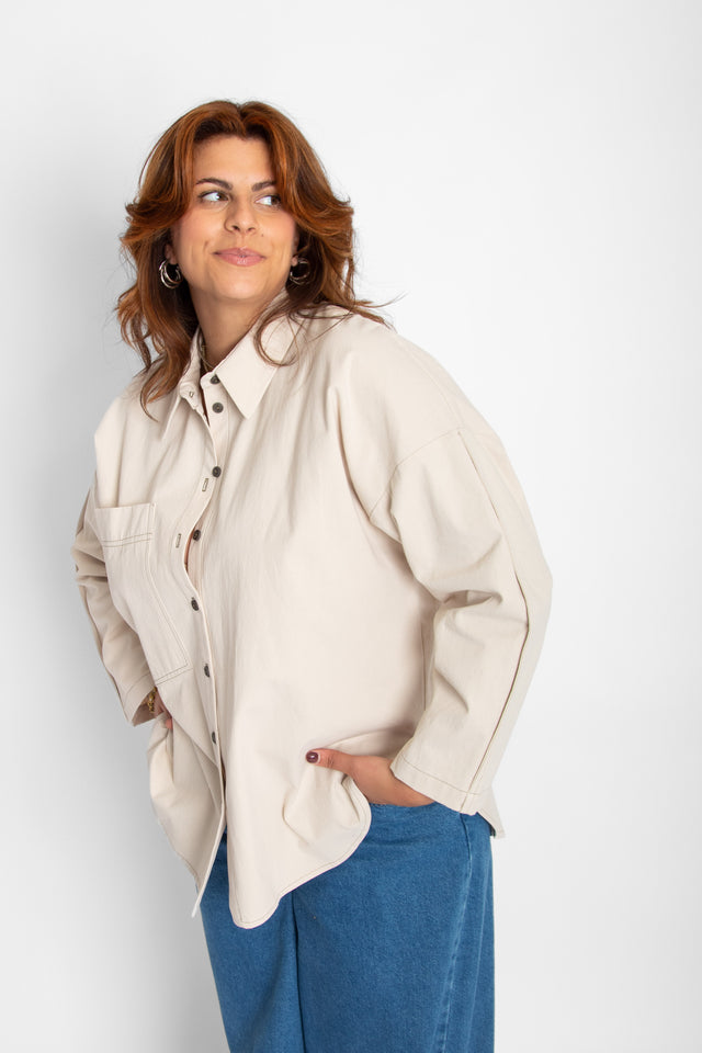 Malabou Shirt Crème Women's Tops Eve Gravel