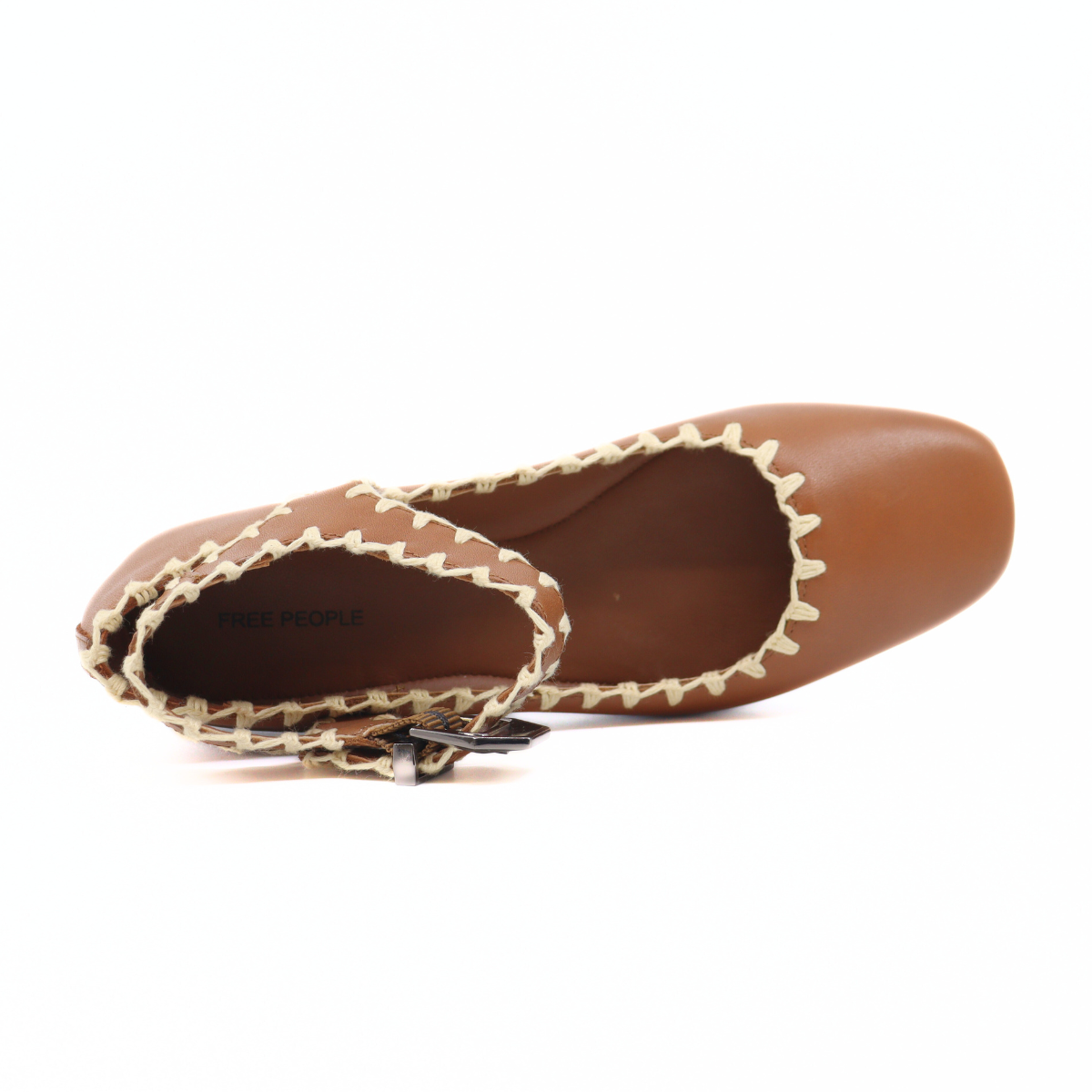 Crochet Mystic Flat Tan Women's Shoes Flats Free People