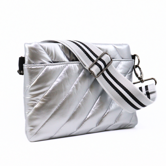 Bum Bag 2.0 Diagonal Silver Liquid Gifts + Accessories Bags Think Royln    