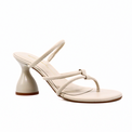 Una Cream Women's Sandals Heels Intentionally Blank    