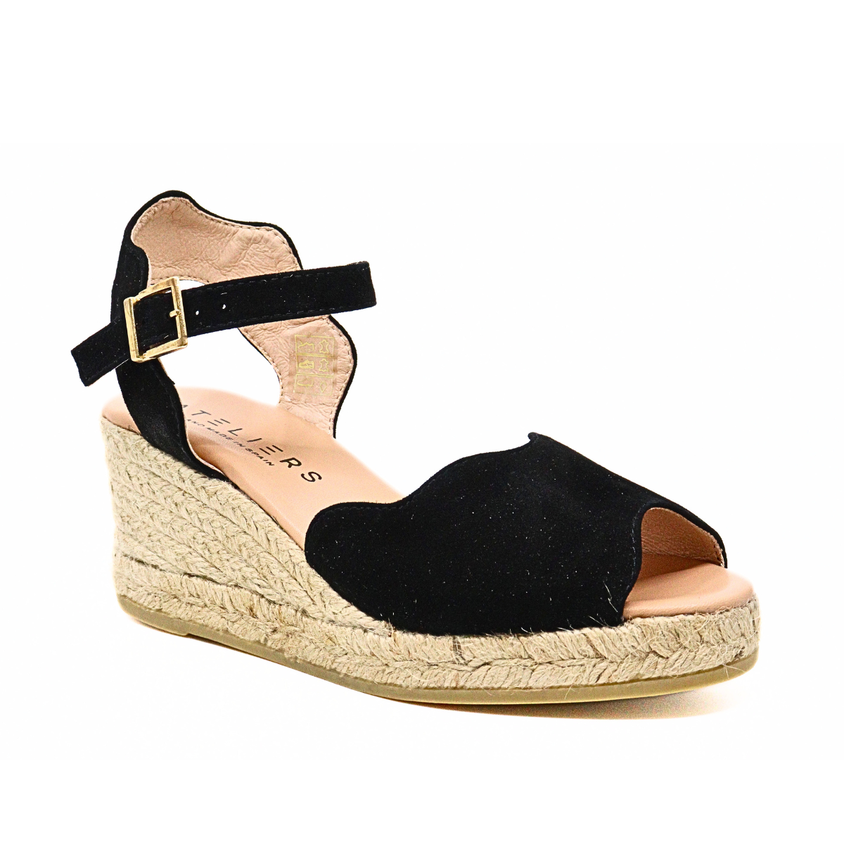 Oasis Black Women's Sandals Heels Ateliers    