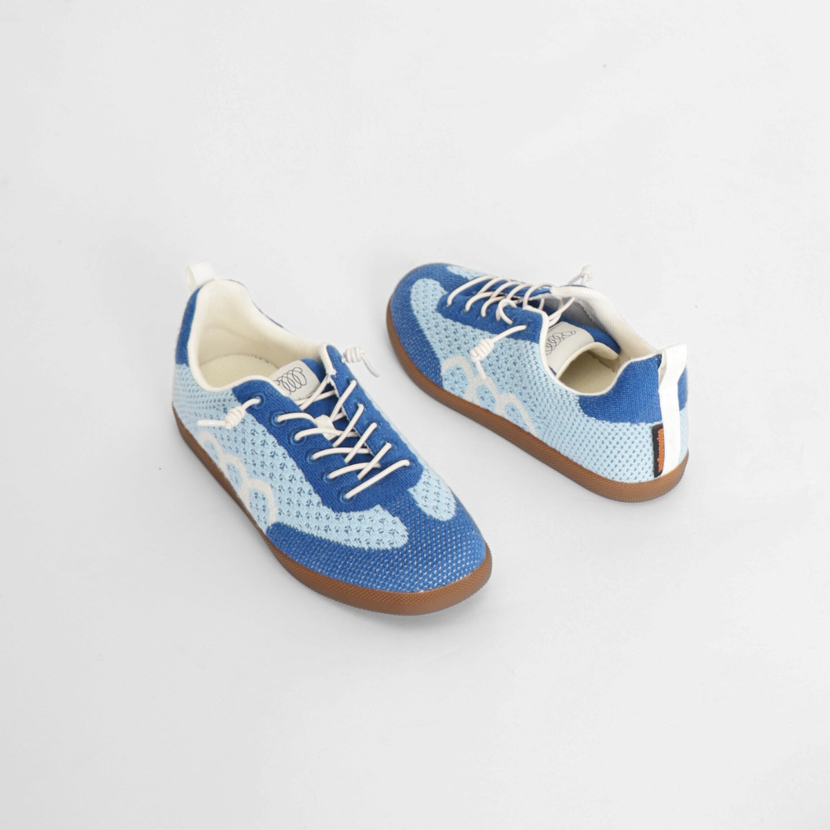 Engadine Merino Wool Sneaker Baby Blue Multi