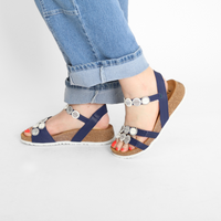 Koak Indigo/Komb Women's Sandals Think!