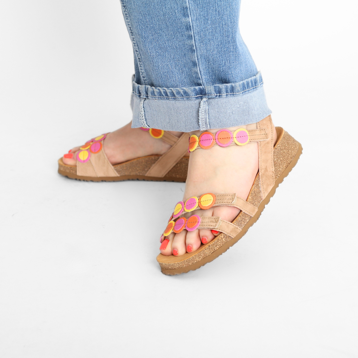 Koak Linen/Kombi Women's Sandals Think!
