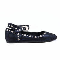 Mystic Mary Jane Navy Metallic Women's Shoes Flats Free People