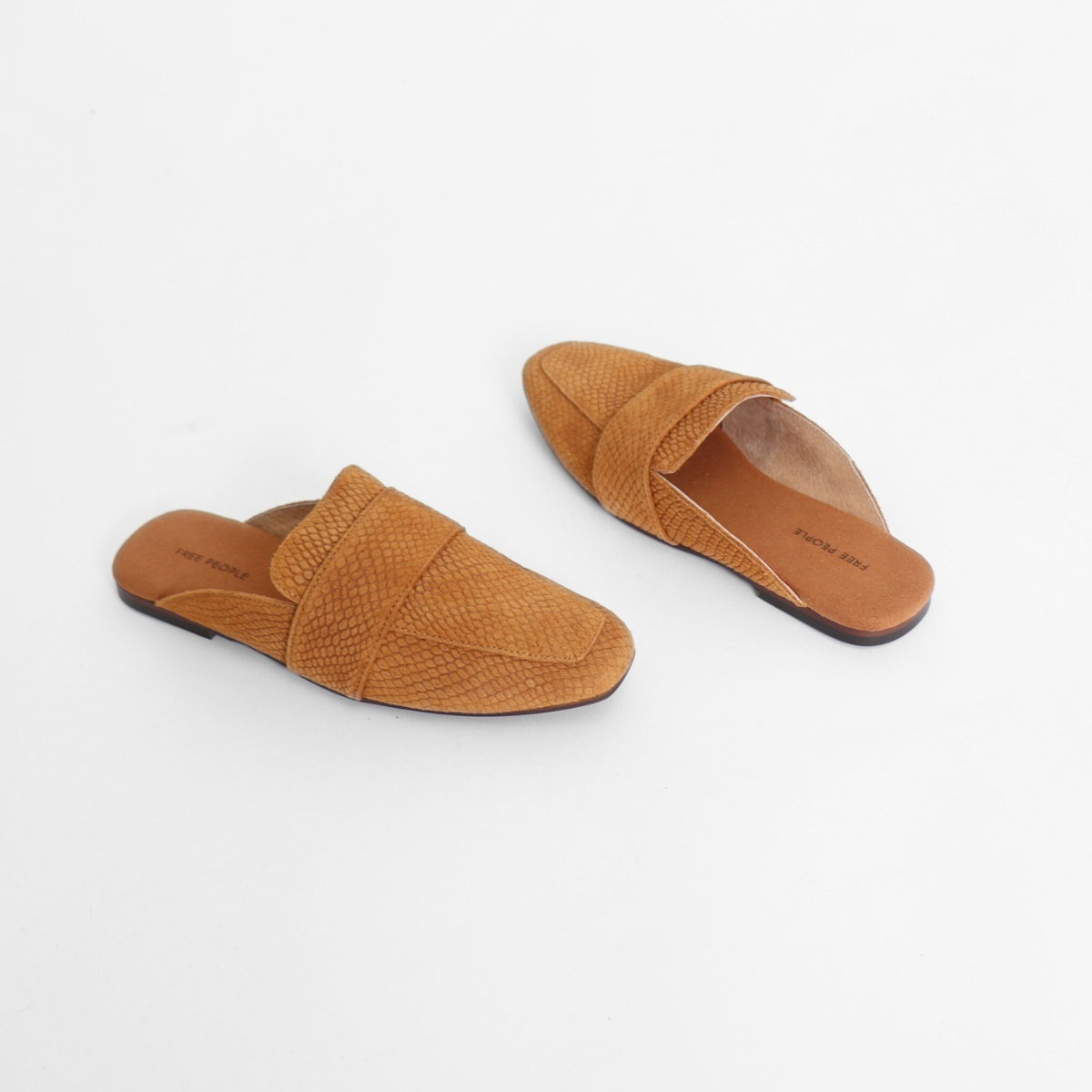 At Ease Embossed Loafer Tan Suede Women's Shoes Free People