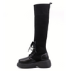 Women's tall fashion boot BEYOND KNIT BOOT by ALL BLACK