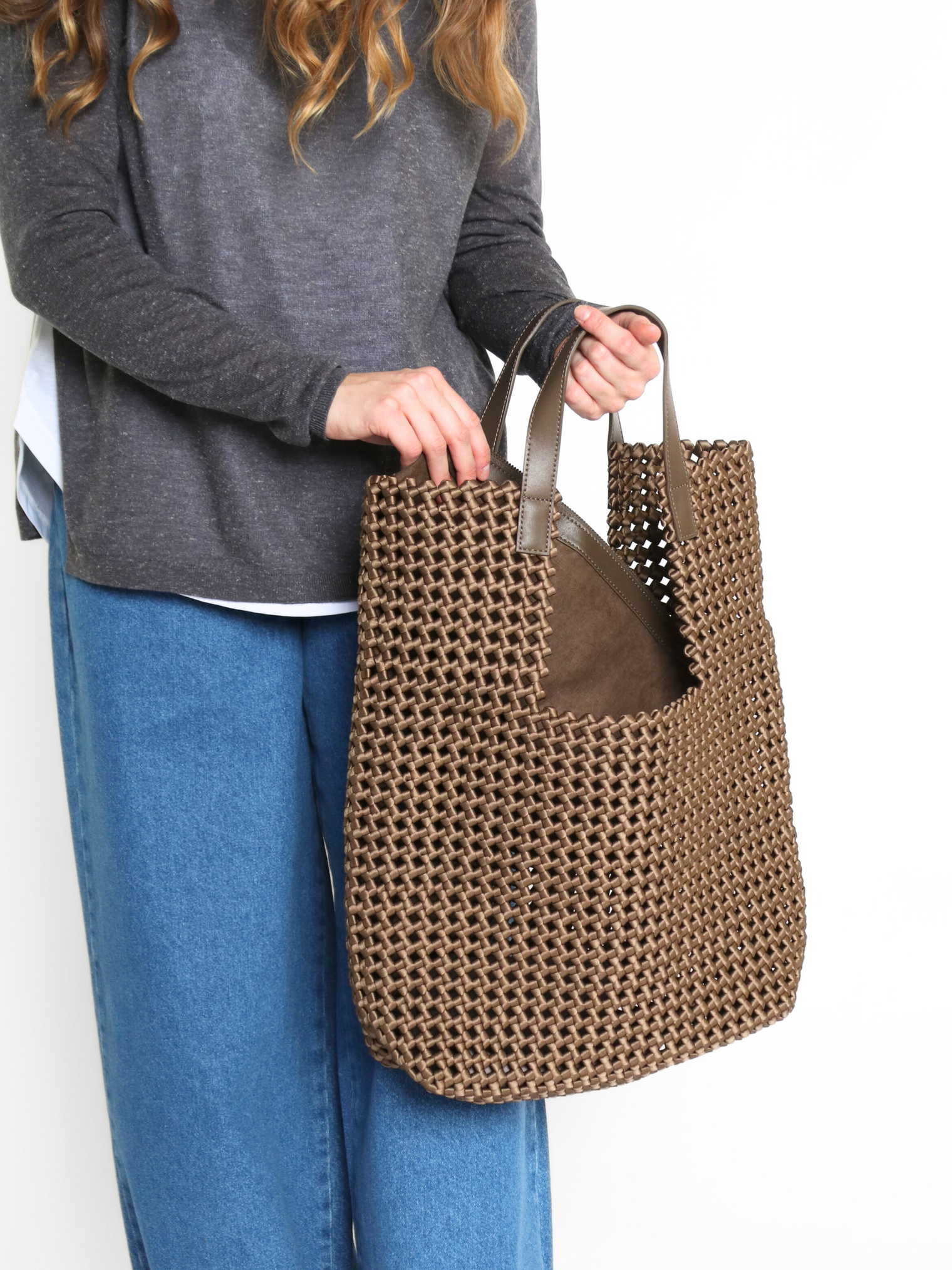 Beyond Tote Taupe Gifts + Accessories Bags All Black