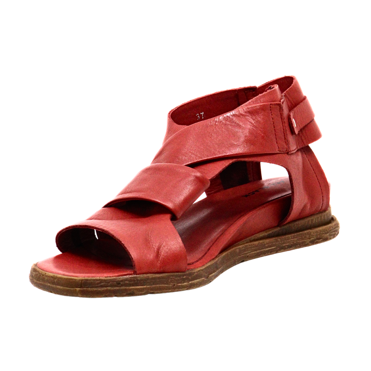 Cross & Band Softy Sandal Red Women's Sandals All Black    