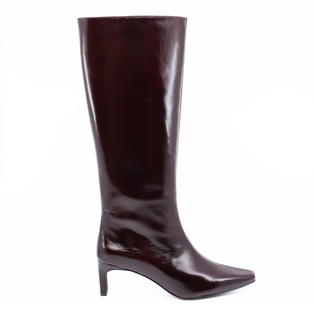 Seville Maroon Women's Boots Heels Intentionally Blank