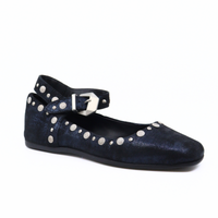 Mystic Mary Jane Navy Metallic Women's Shoes Flats Free People