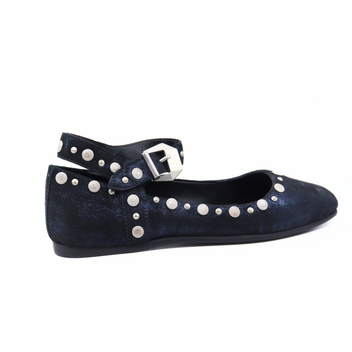 Mystic Mary Jane Navy Metallic Women's Shoes Flats Free People