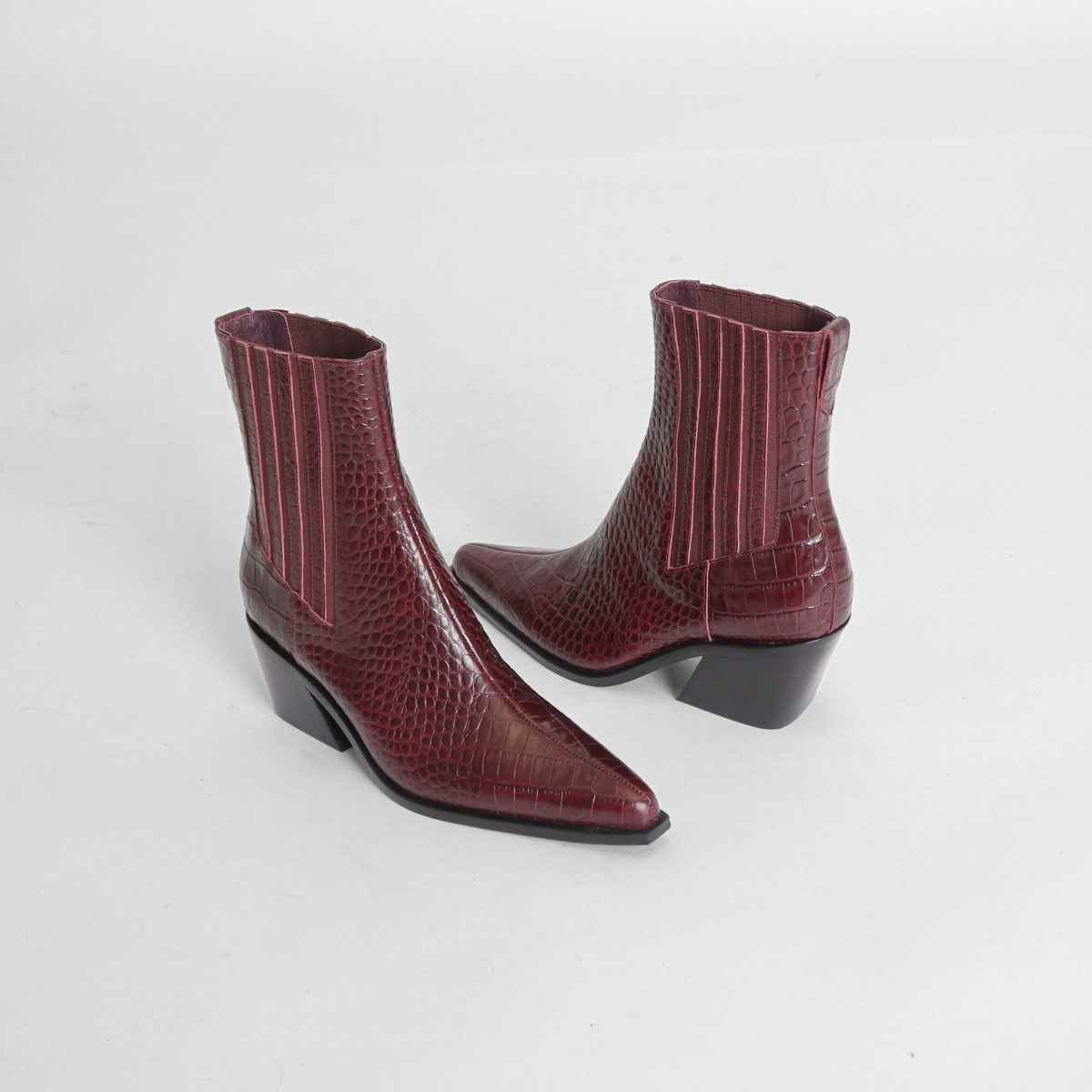 Hillary Merlot Women's Boots Heels Intentionally Blank