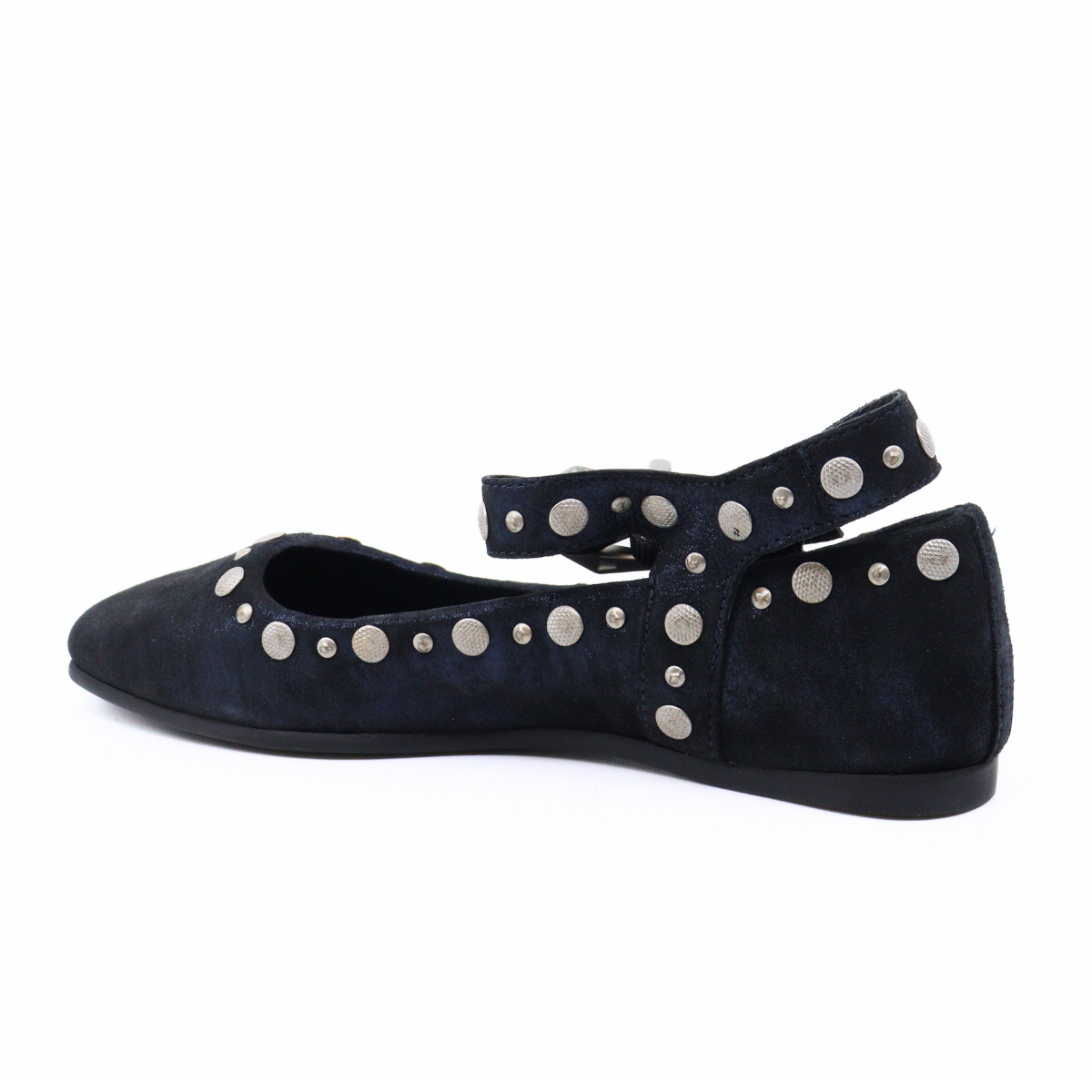 Mystic Mary Jane Navy Metallic Women's Shoes Flats Free People