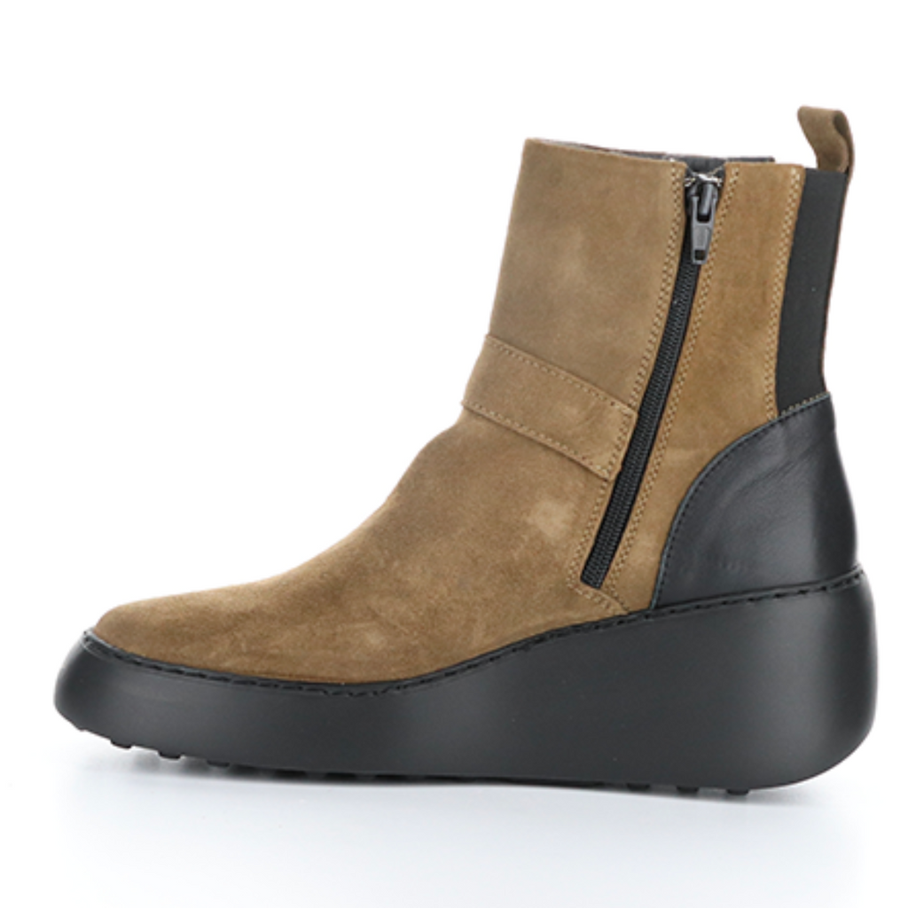 Women's suede wedge ankle boot DOXE by FLY LONDON