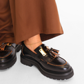 Siena-M Portobello Negro Women's Shoes Loafers Homers