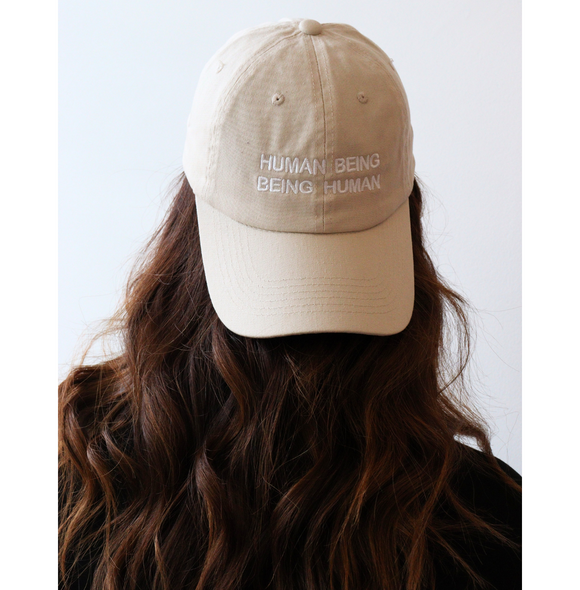 HUMAN BEING DAD CAP Gifts + Accessories Hair Intentionally Blank    