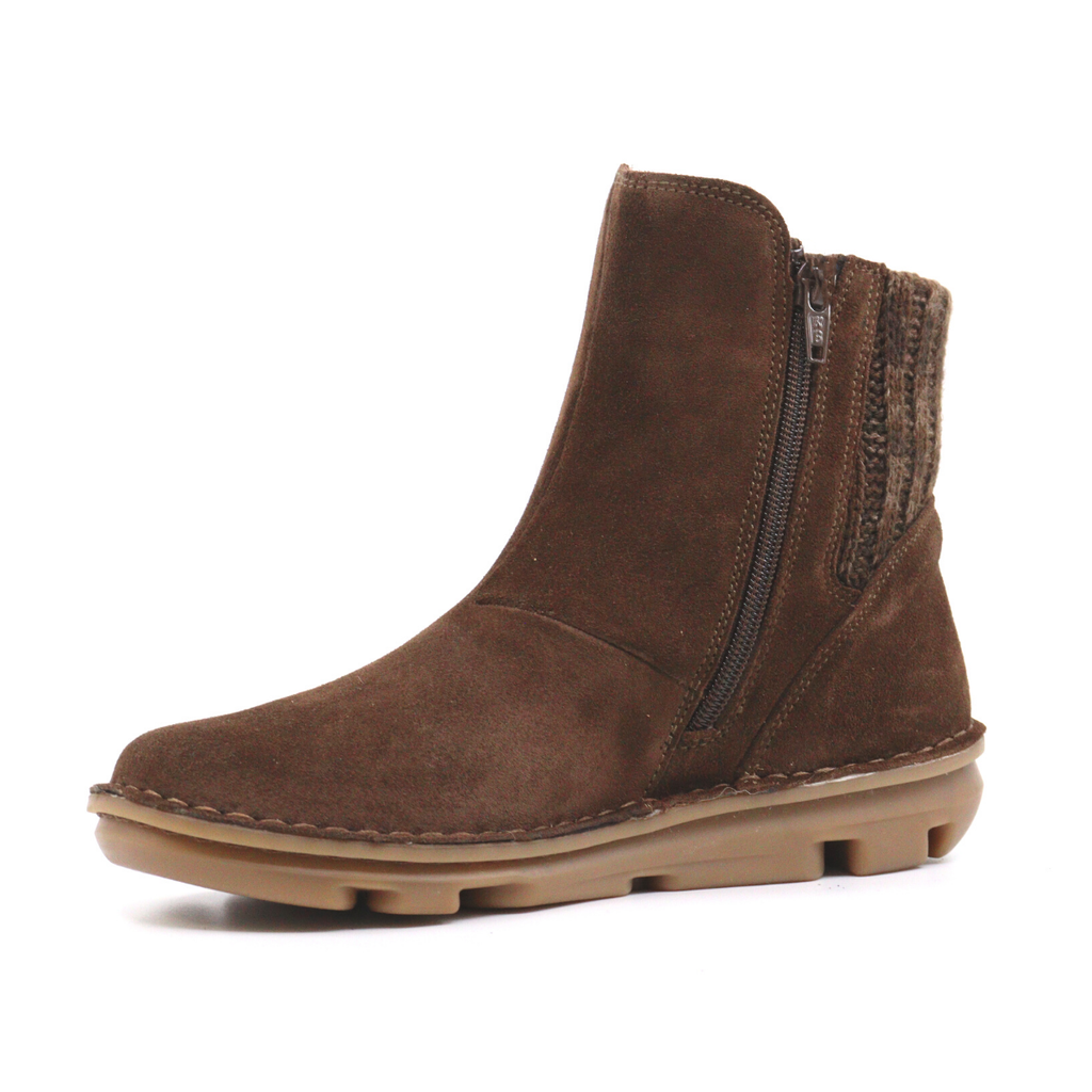 Women's suede bootie SILKEN BROWN SUEDE by ON FOOT