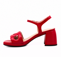 Block Heel Aise Rojo Women's Sandals Heels Wonders    