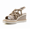 Women's platform wedge sandal Nara Moe Dreamer Cream by PATRIZIA BONFANTI