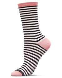Colorful Stripes Bamboo Blend Crew Socks Gifts + Accessories Socks Me Moí