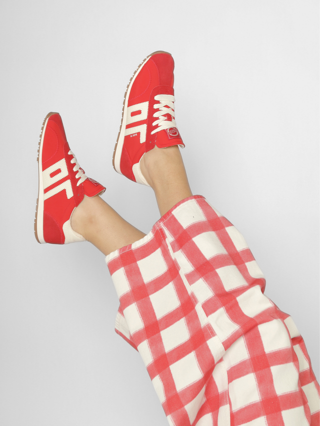 Asiana Red White Women's Sneakers Back 70