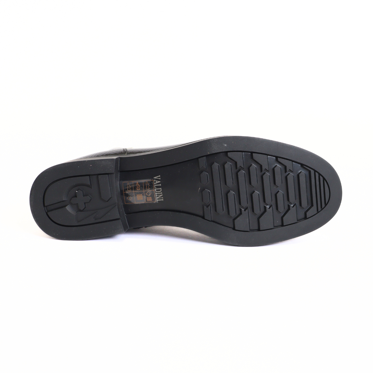 Perle Black Crinkle Patent Women's Boots Valdini