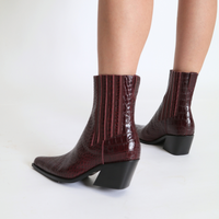 Hillary Merlot Women's Boots Heels Intentionally Blank