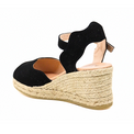 Oasis Black Women's Sandals Heels Ateliers    