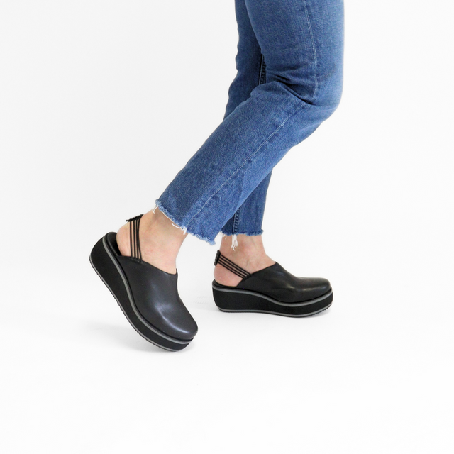 Finn Black Women's Shoes Platforms Antelope    