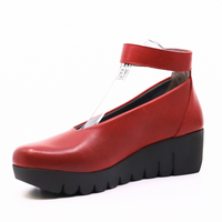 Vily Red Women's Shoes Platforms Fly London    