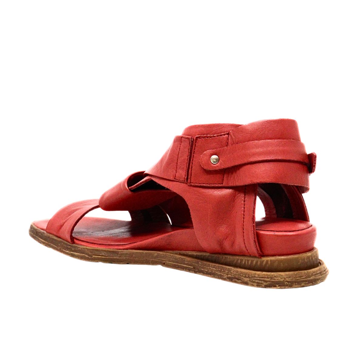 Cross & Band Softy Sandal Red Women's Sandals All Black    