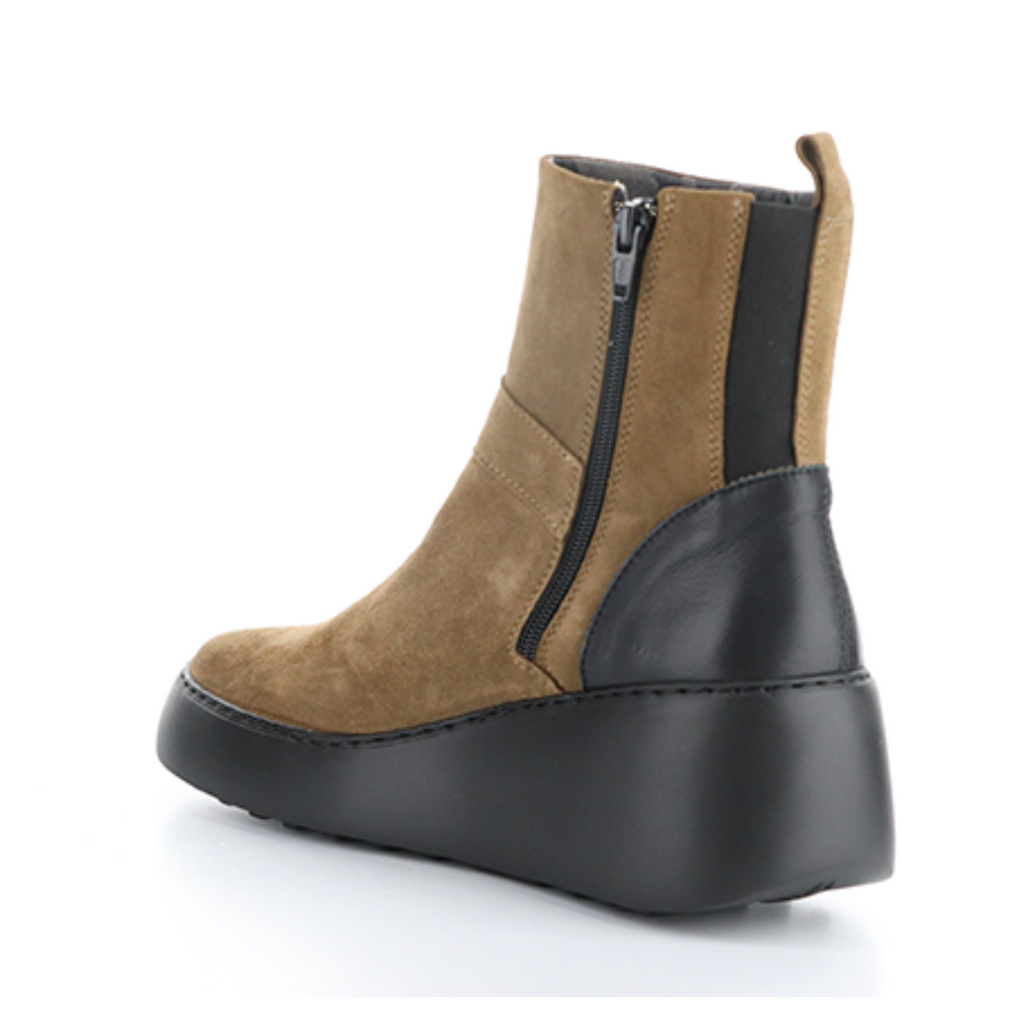 Women's suede wedge ankle boot DOXE by FLY LONDON