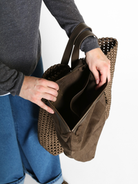 Beyond Tote Taupe Gifts + Accessories Bags All Black