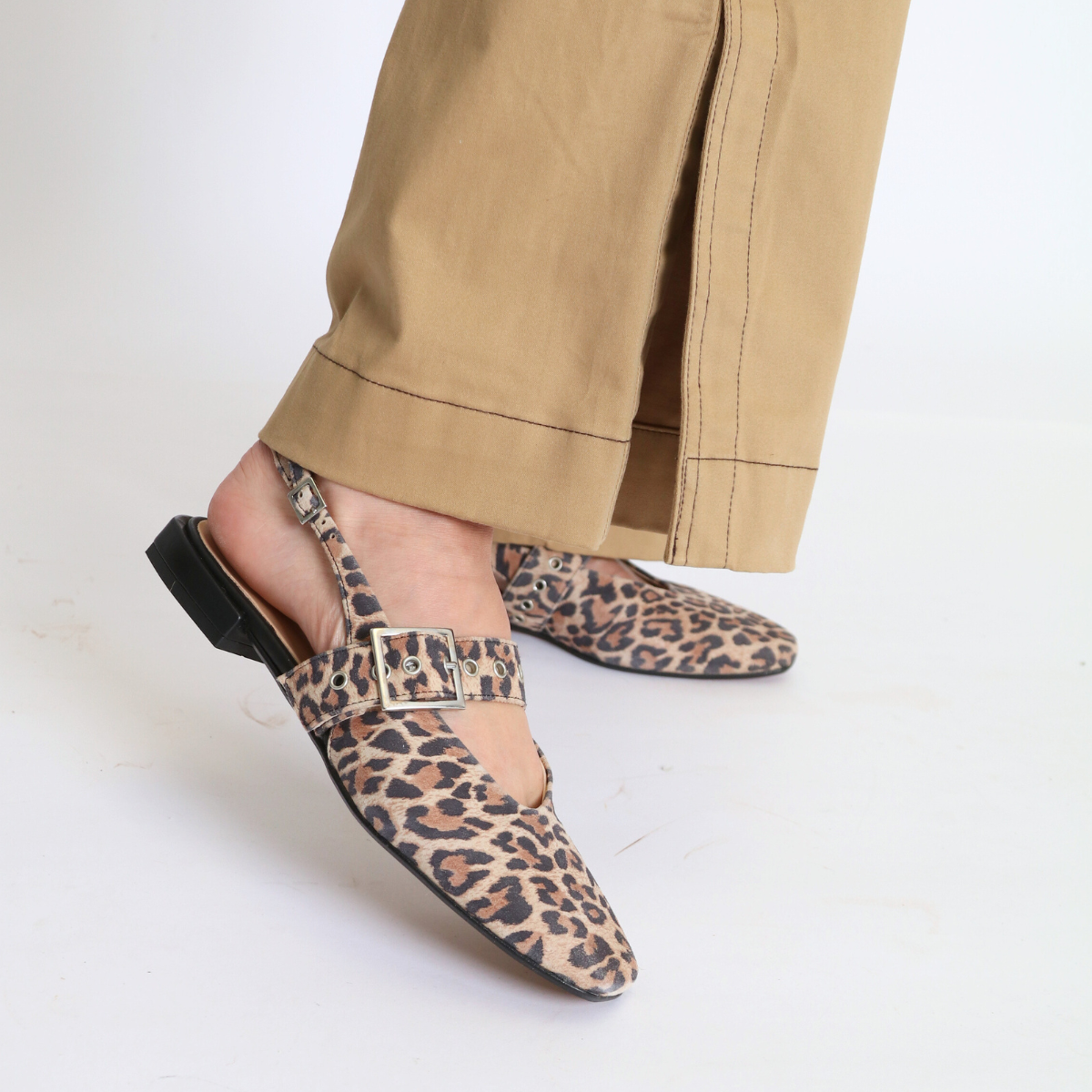 Pearl Leopard Women's Shoes Flats Intentionally Blank