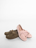 Misty Suede Moccasin Pearl Blush Suede Women's Shoes Free People