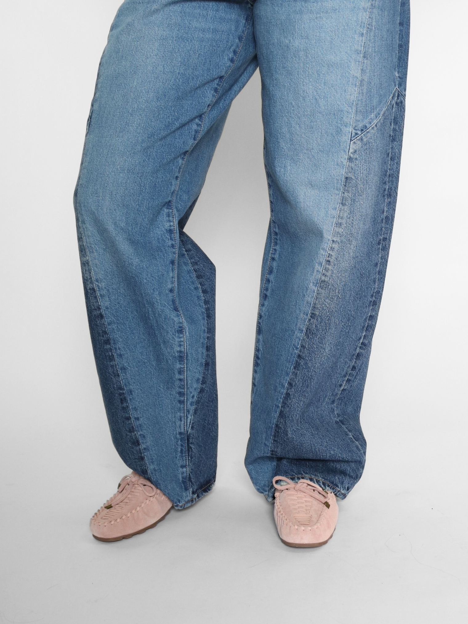 Misty Suede Moccasin Pearl Blush Suede Women's Shoes Free People