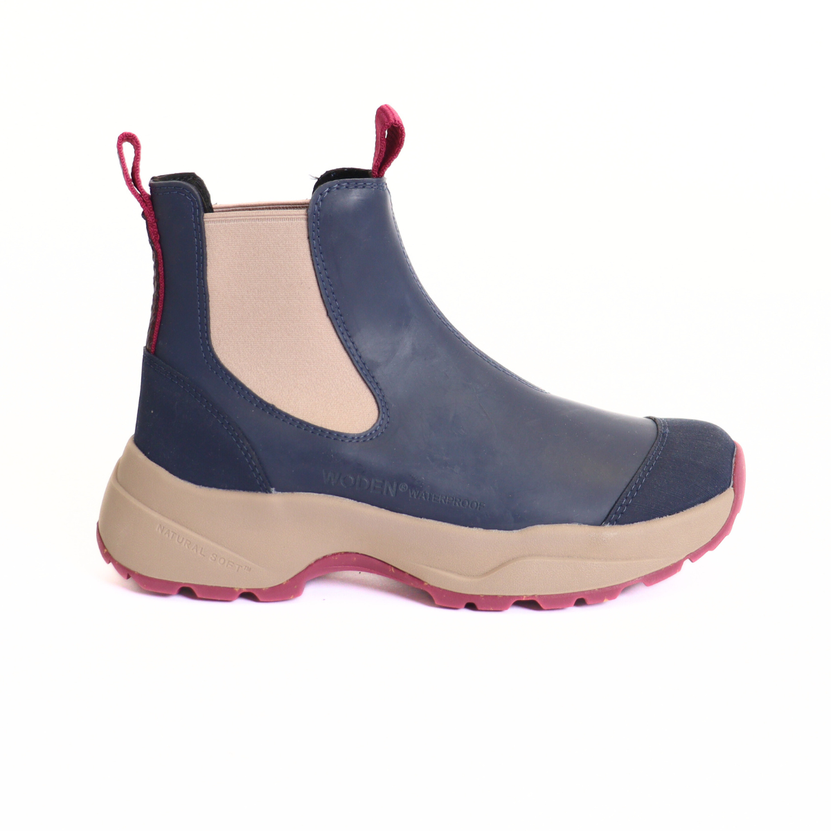 Siri Dark Navy/Taupe Waterproof Women's Boots Woden