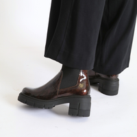 Bianc Machado Patent Women's Boots Heels Bos & Co