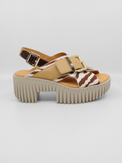 Plia Juno Zebra Mix Women's Sandals Platforms 4CCCCEES